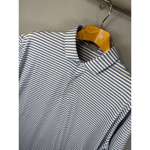 Fennec Other - Fennec Golf Polo Shirt Striped Country Club Logo Short‎ Sleeve XL Nautical Sail